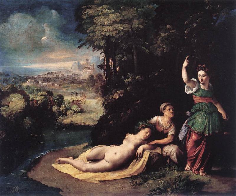 DOSSI, Dosso Diana and Calisto dfhg Norge oil painting art